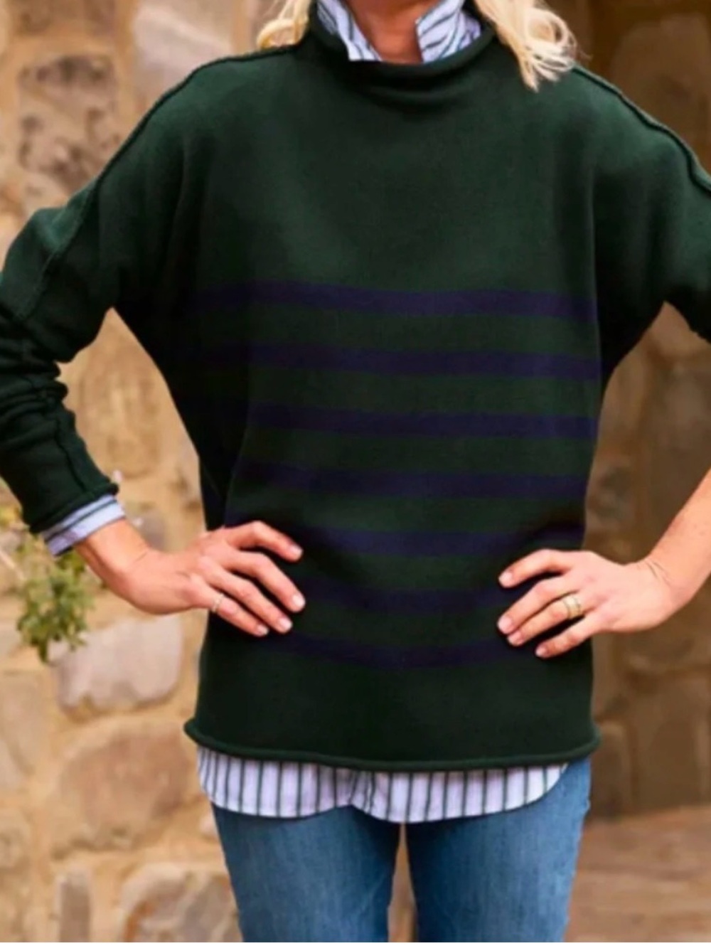 FRANK & EILEEN MONTEREY SWEATER GREEN
